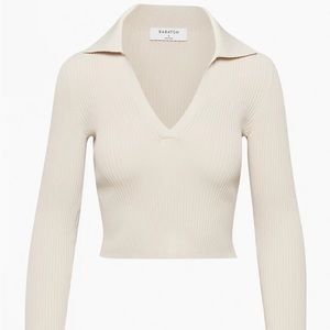 Babaton Sculpt Knit Polo Longsleeve